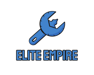 Eagle Mechanical Fix Spanner Wrench logo design