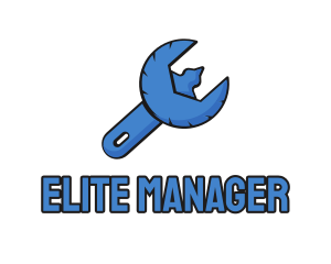 Eagle Mechanical Fix Spanner Wrench logo design