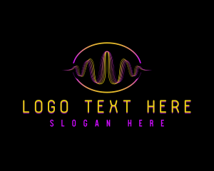 Music - Digital Audio Equalizer logo design