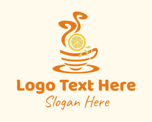 Hot Lemon Tea logo design