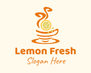 Lemon - Hot Lemon Tea logo design