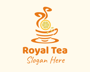 Hot Lemon Tea logo design