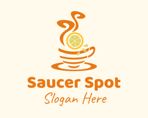 Saucer - Hot Lemon Tea logo design