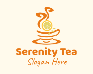 Tea - Hot Lemon Tea logo design