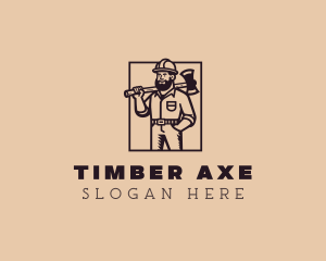 Demolition Axe Handyman logo design