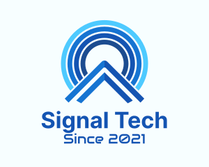 Signal - Blue Signal House logo design