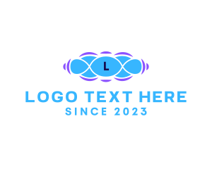 Letter - Sound Wave Digital Audio logo design