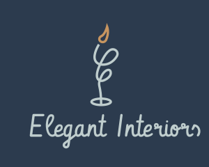 Meditation Spa Candle  logo design