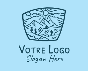 Trip - Blue Mountain Scenery logo design