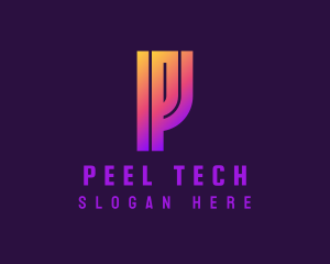 Tech Startup Letter P  logo design