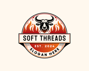 Bull Flame Horn Logo