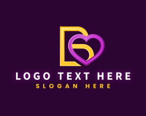 Modern - Professional  Heart Letter A logo design