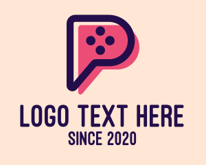 Video Game Letter P Logo