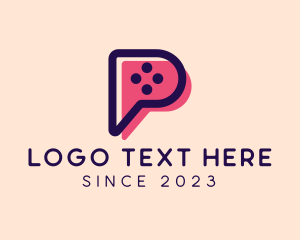 Video Game - Video Game Letter P logo design