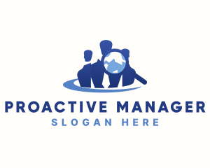 Manager - Employee Job Human Resources logo design