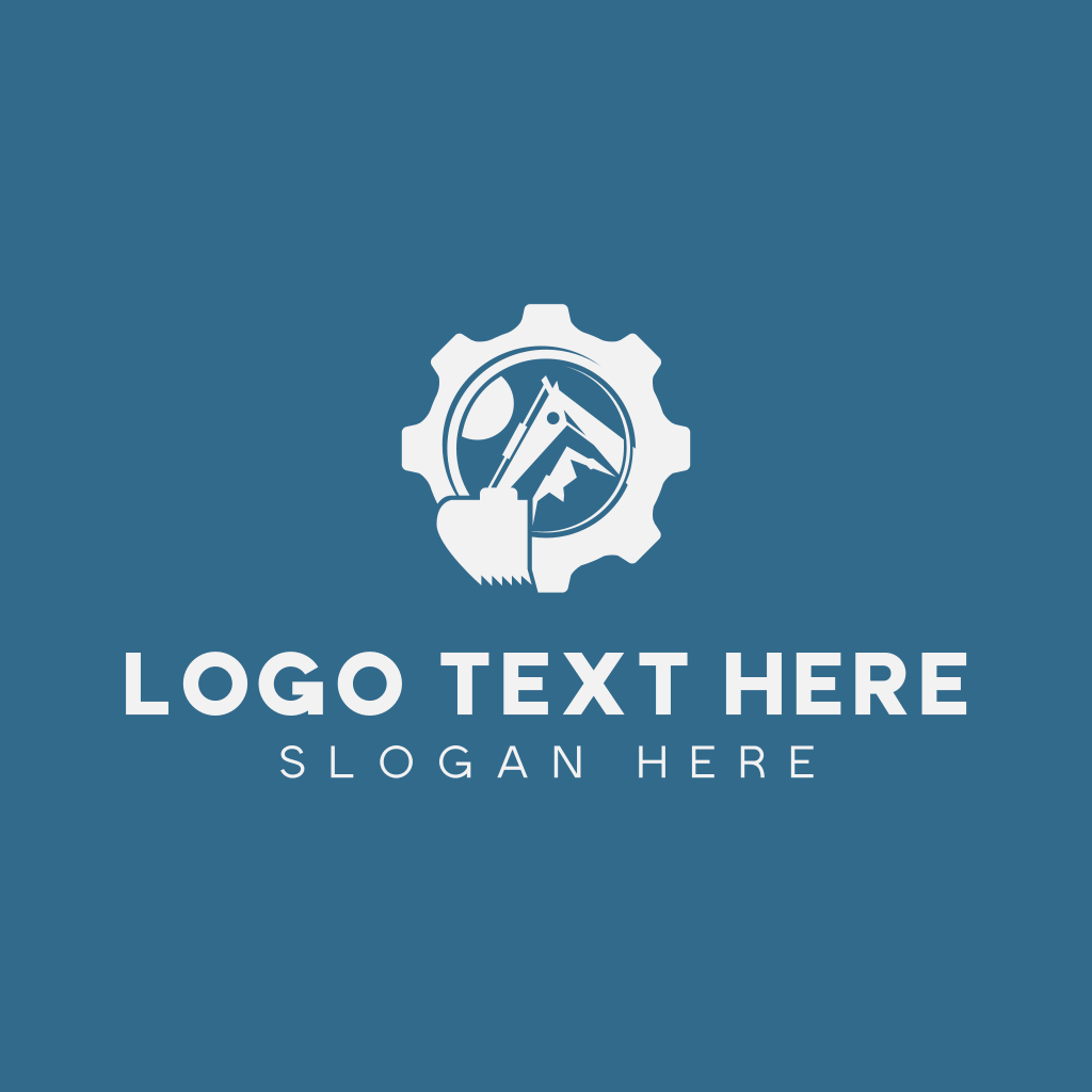 Mining Excavator Machinery Gear Logo | BrandCrowd Logo Maker