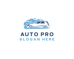 Bubble Wash Auto Cleaning logo design