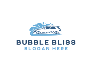 Bubble Wash Auto Cleaning logo design