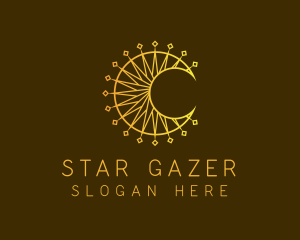 Moon Star Astrology logo design