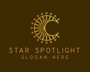 Moon Star Astrology logo design