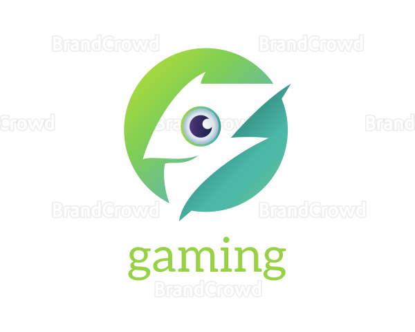 Lightning Bolt Eye Logo