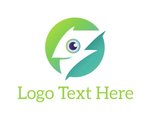 Eye - Lightning Bolt Eye logo design