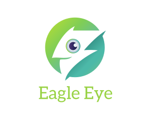 Lightning Bolt Eye logo design