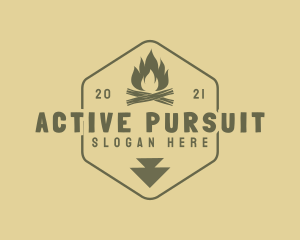 Activity - Vintage Camp Fire Emblem logo design