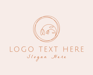 Pink - Flower Scribble Spa logo design