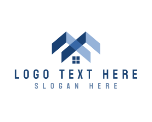 House And Lot - House Roof Realty logo design
