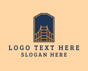 Overpass - Architectural Bridge Landmark logo design