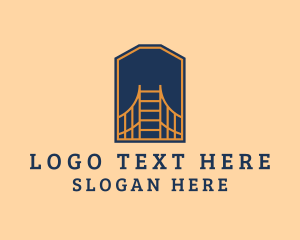 Golden Gate - Architectural Bridge Landmark logo design