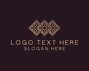 Interior Design - Pattern Tiling Floor logo design