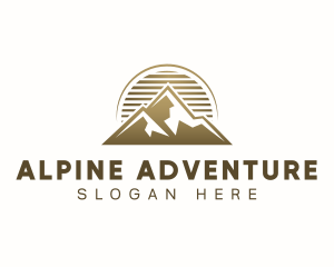Alpine - Mountain Alpine Summit logo design