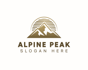 Alpine - Mountain Alpine Summit logo design