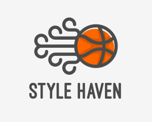 Basketball Court - Fast Basketball Team logo design