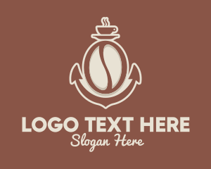 Anchor - Anchor Coffee Bean logo design