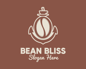 Anchor Coffee Bean  logo design