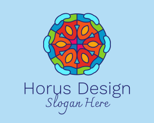 Mosaic Tile Decoration logo design