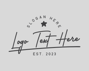 Spa - Cursive Star Brand logo design