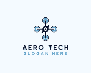 Tech Drone Rotorcraft logo design