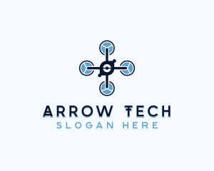 Tech Drone Rotorcraft logo design