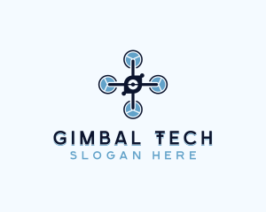 Tech Drone Rotorcraft logo design