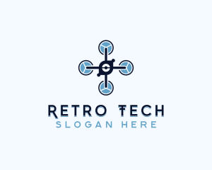 Tech Drone Rotorcraft logo design