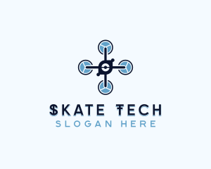 Tech Drone Rotorcraft logo design