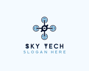 Tech Drone Rotorcraft logo design