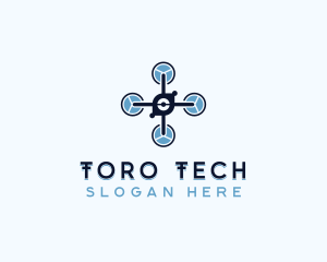 Tech Drone Rotorcraft logo design