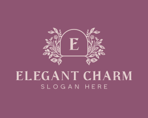 Elegant Garden Event logo design