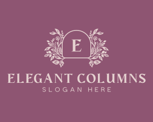 Elegant Garden Event logo design