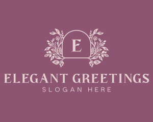 Elegant Garden Event logo design